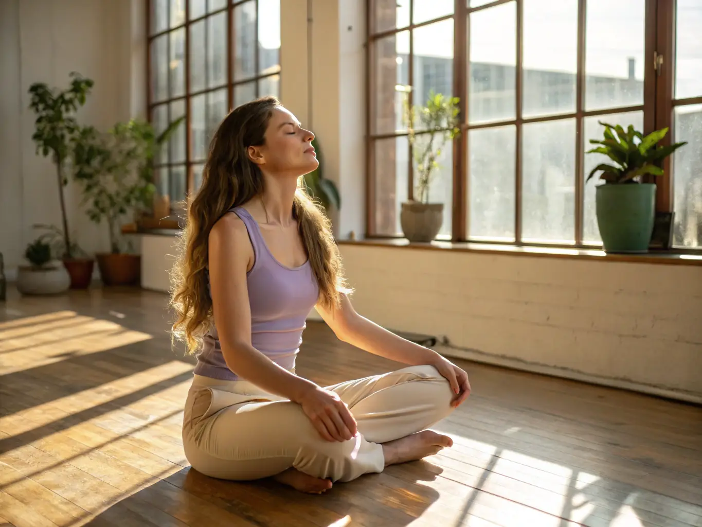 An image of a person doing yoga, symbolizing the connection between mind and body, representing Janice's use of somatic experiencing in her coaching methodology.